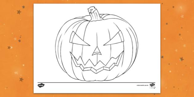 FREE! - Desenhos de Halloween para Colorir – Dia das Bruxas