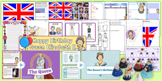 Queen Elizabeth's Birthday Resource Pack (teacher made)