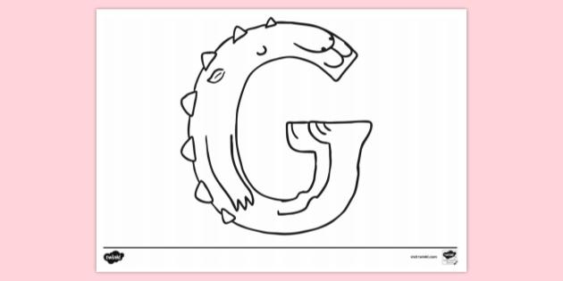 FREE! - Letter G Colouring Page | Colouring Sheets