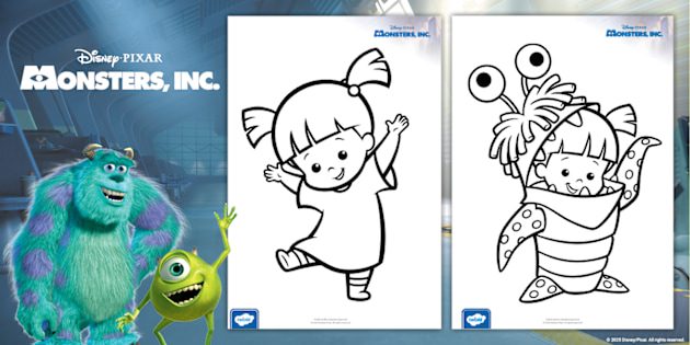 Monsters, Inc.: Boo Colouring Pages