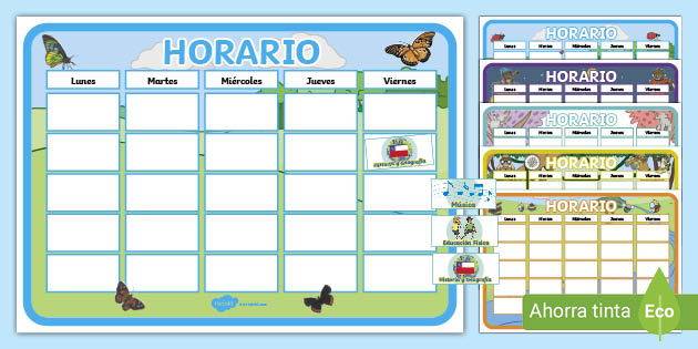 Horarios de Clases (Hecho por educadores) - Twinkl