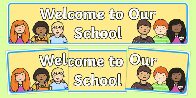 Free Welcome To Our School Display Banner Teacher Made