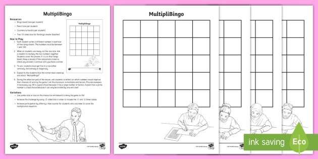 MultipliBingo Maths Game