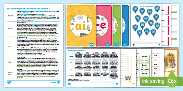 Ks2 Rapid Recap Phonics Intervention Pack 1 Teacher Made