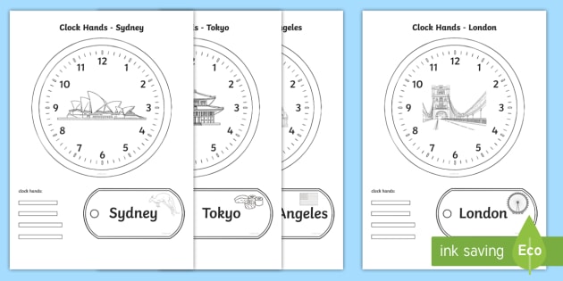 World Clocks Time Activity Pack Teacher Made