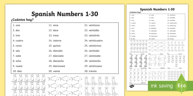 spanish-numbers-worksheet