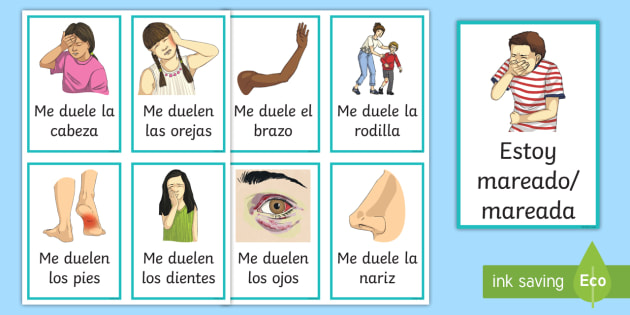 Illnesses Flashcards Spanish Teacher Made