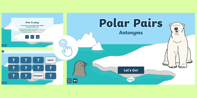 Polar Pairs Antonyms Game