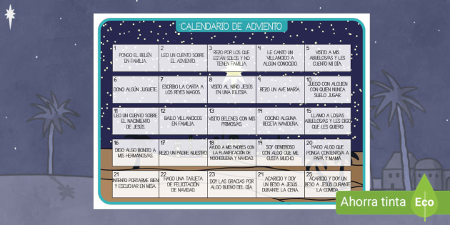 Calendario de Adviento: Sé amable (Teacher-Made) - Twinkl