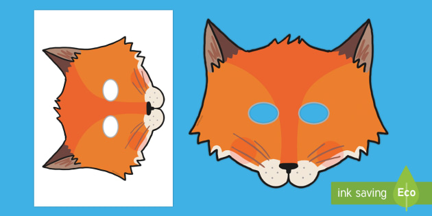 Fox Mask Template | Fantastic Fox Role Play (Teacher-Made)