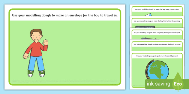 Flat Boy Modelling Dough Mats