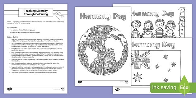 Teaching Diversity Through Colouring Lesson Plan