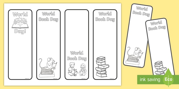 world book day bookmarks design a bookmark activity