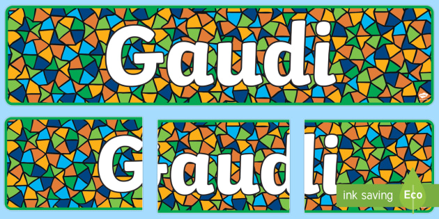 Gaudi Display Banner Teacher Made