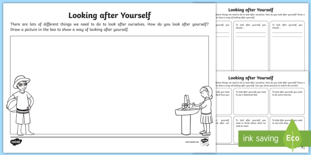 all about me looking after yourself worksheets