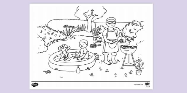 FREE! - Garden Colouring Sheet | Colouring Sheets