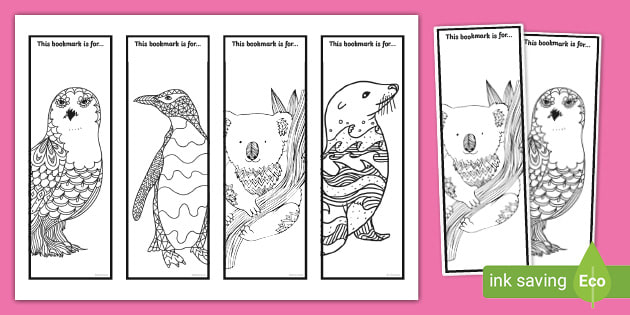 polar animals mindfulness coloring bookmarks teacher made