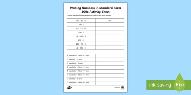 writing-numbers-in-standard-form-100s-worksheet-worksheet-australia