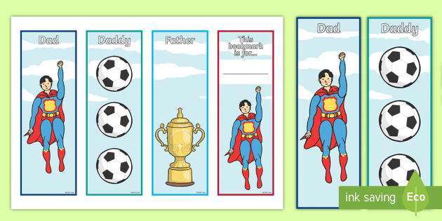 fathers day bookmarks