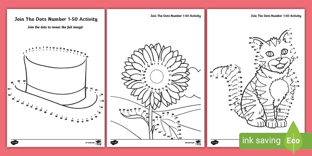 Join The Dots 1 50 Activity Template Twinkl