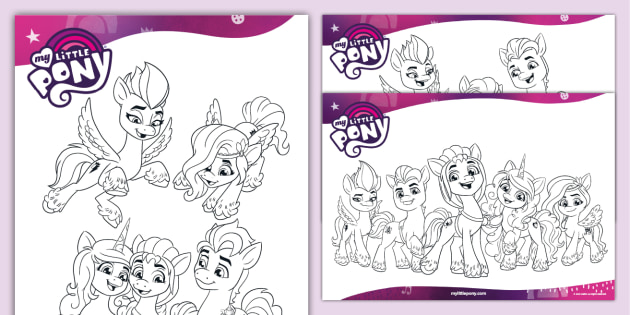 My Little Pony Coloring Pages: English ESL worksheets pdf & doc