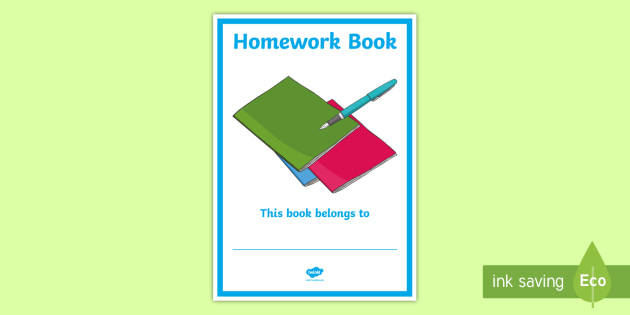 english homework book cover