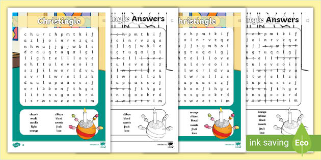 Christingle Word Search (teacher made)