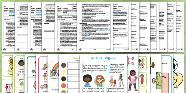 We Are All Different Adult Input Planning Pack (Reception)