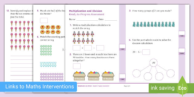 👉 Year 1 Multiplication and Division End-of-Strand Assessment