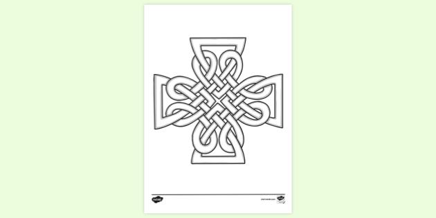 FREE! - Printable Celtic Designs Colouring Page