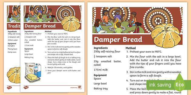 aboriginal-theme-damper-bread-recipe-damper-recipe-sheets