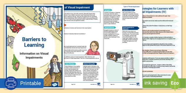 Visual Impairment and Learning Disabilities – Paths to Literacy