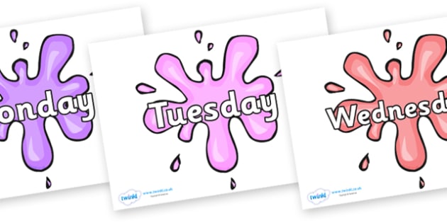 Days of the Week on Splat