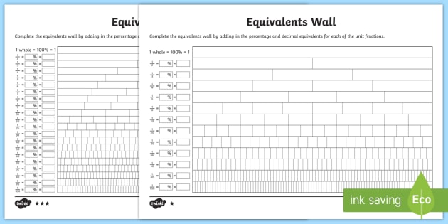 new equivalents wall worksheet maths ks worksheet worksheet new equivalents wall worksheet maths ks worksheet worksheet fraction