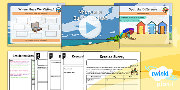 Seaside Activities - Beside The Sea Lesson Pack 1