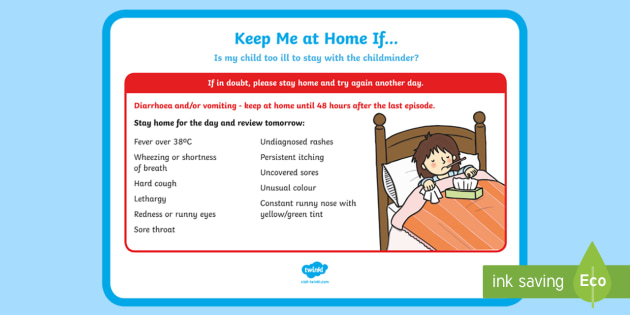 Childminder Keep Me At Home If Poster Teacher Made childminder-keep-me-at-home-if-poster-teacher-made