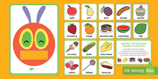 the very hungry caterpillar apple printable