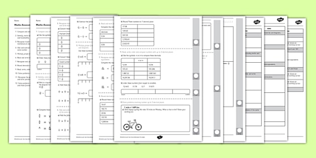 Year 5 Maths Assessment: Fractions Term 1 (teacher made)