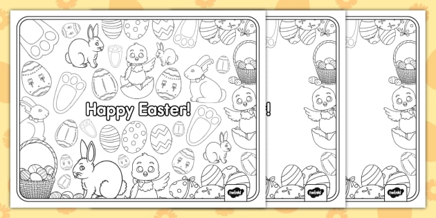 Easter coloring printables hotsell