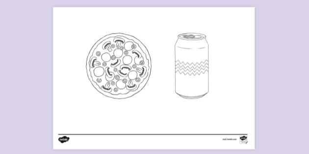 Free Food And Drink Coloring Pages Colouring Pages