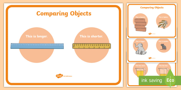 Size Comparison Display Posters (Word and Picture) - Twinkl