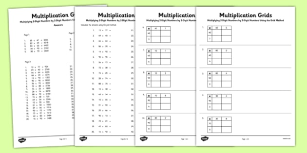 2 digit by 2 digit multiplication worksheets pdf free