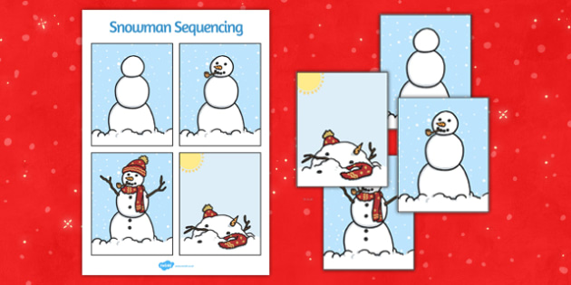 Snowman Building Sequencing Snow Man Building Sequencing 0166