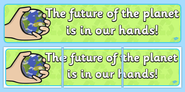 Eco And Recycling The Future of the Planet Display Banner - Eco