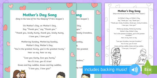 Mother S Day Mother Figures Song Teacher Made