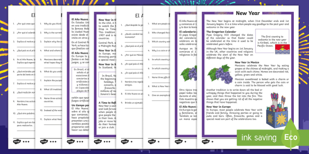 new year ks2 literacy ks2 new year differentiated reading comprehension activity new year ks2 literacy ks2 new year differentiated reading comprehension activity