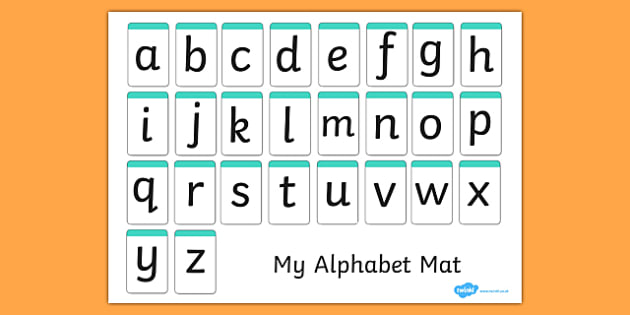 Free A Z Alphabet Mat Letters Only Teacher Made