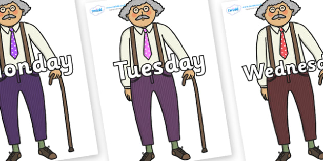 Days of the Week on Little Old Man