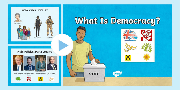 What Is Democracy? - Democracy For Kids PowerPoint - KS2