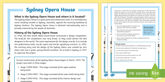 sydney opera house fun facts